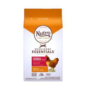 Nutro 貓糧 貓乾糧推薦：Nutro 成貓糧 特級去毛球配方 雞肉及糙米 5lb (10214855)