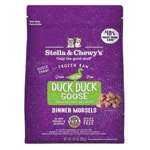 Stella & Chewy's 貓糧 貓乾糧推薦：Stella & Chewy's 貓糧 冷凍生肉貓糧 肉粒 鴨肉及鵝肉肉粒 1.25lb (CAT-FRD-1.25) (需冷藏)