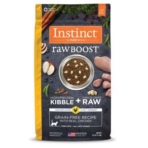 Instinct 本能 貓糧 貓乾糧推薦：Instinct 貓糧 本能 貓糧 無穀物生肉系列 雞肉 10lb (658634)