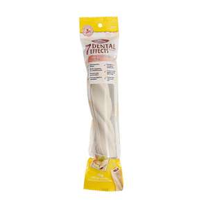 狗零食推薦：VEGEBRAND 7重高效 除口臭磨牙潔齒棒 狗小食 大條裝 芝士火腿味 70g (黃)