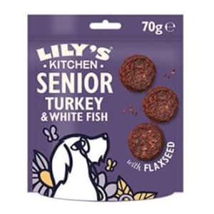 LILYs KITCHEN 狗零食 LILY'S KITCHEN 狗小食 高齡犬小食 火雞白魚塊 70g (IDTSST70)