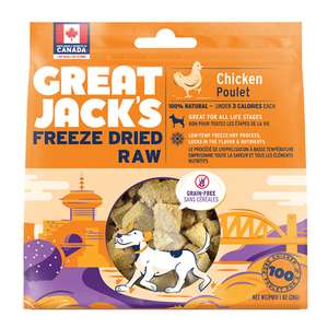 GREAT JACK'S 狗零食推薦：GREAT JACK'S 冷凍脫水狗小食 雞肉 7oz (TT1056)