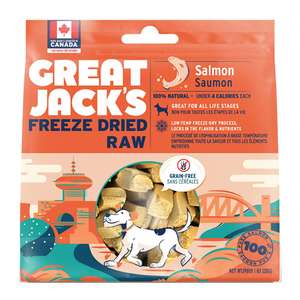 GREAT JACK'S 狗零食推薦：GREAT JACK'S 冷凍脫水狗小食 三文魚 1oz (TT1053)