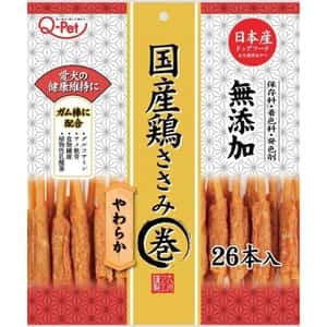 QPET 狗零食 日本Q-PET 狗小食 愛情餐廳 雞肉芝士棒 26本 (KQ886)