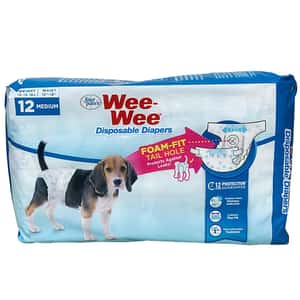 Four Paws 狗尿墊 狗尿片 Four Paws四爪 狗尿片 即棄尿褲 M 12片(F97232)