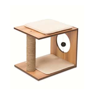 貓抓板 貓爬架 貓玩具 Hagen希勤 貓爬架 Catit V系列 玩樂椅 核桃色 (C52073)