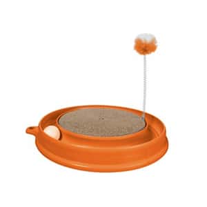 貓抓板 貓爬架 貓玩具 Hagen希勤 貓抓板玩具 Catit系列 圓形體 橙色 (C51097)