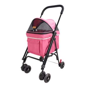 寵物車 IBIYAYA 寵物車 心機小寵物推車 花瓣粉 (IBI-FS1732R)