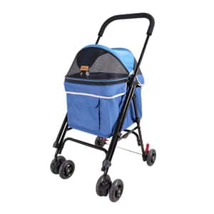 寵物車 IBIYAYA 寵物車 心機小寵物推車 懷舊藍 (IBI-FS1732B)