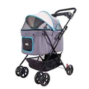 寵物車 IBIYAYA 寵物車 小資國民寵物推車 石墨灰 (IBI-FS1617-G)