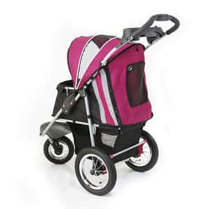 寵物車 IBIYAYA 寵物車 充氣車胎冠軍子彈推車 紫莓黑 (IBI-FS801-BP)