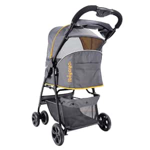 寵物車 IBIYAYA 寵物車 城市隨行寵物推車 芥末黃 (IBI-FS2010Y)