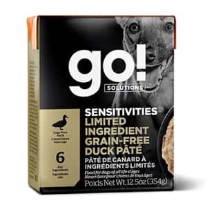 GO 狗罐頭 GO! SOLUTIONS 無穀物狗濕糧 低敏美毛系列 鴨肉醬 354g
