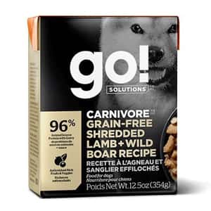 GO 狗罐頭 GO! SOLUTIONS 無穀物狗濕糧 活力營養系列 羊肉絲豬肉 354g