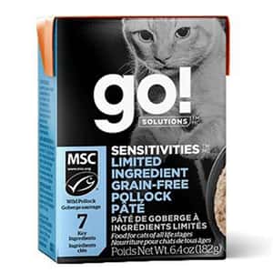 GO 貓罐頭 GO! SOLUTIONS 貓濕糧 低敏美毛系列 鱈魚肉醬 182g