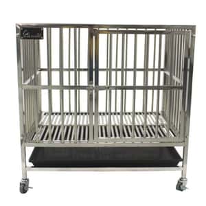 貓籠 狗籠 飛機籠 Solidpet蘇力 寵物籠 貓籠狗籠 不鏽鋼籠 二尺x尺半 (STC-304-302)