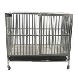 貓籠 狗籠 飛機籠 Solidpet蘇力 寵物籠 貓籠狗籠 折疊不銹鋼籠 (STC-304-320)
