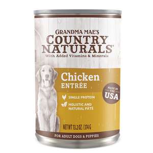 Country Naturals 狗罐頭 狗濕糧推薦：Country Naturals 狗罐頭 鮮肉燕麥糙米高纖 雞肉配方 13.2oz 374g