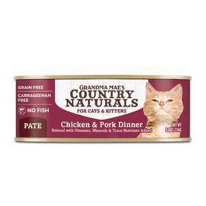 Country Naturals 貓罐頭 貓濕糧推薦：Country Naturals 貓罐頭 無添加無穀物醬煮系列 雞肉豬肉配方 5.5oz 156g (CNC0075)