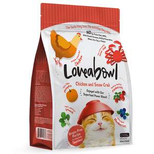 Loveabowl 貓糧 貓乾糧推薦：Loveabowl 貓糧 無穀物全貓糧 雪蟹雞肉海陸配方 1kg (LB0022)