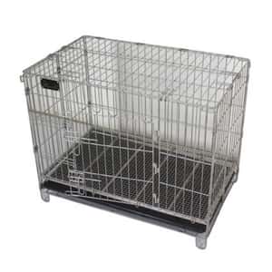 貓籠 狗籠 飛機籠 Solidpet蘇力 寵物籠 貓籠狗籠 鋼枝籠 格仔底網款 2尺半 (STC-304-353)