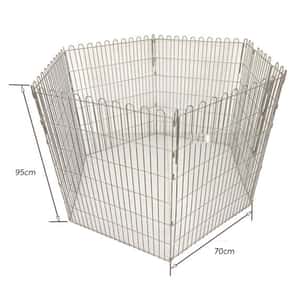 貓籠 狗籠 飛機籠 Solidpet蘇力 寵物籠 貓籠狗籠 不鏽鋼枝圍欄 6片 大號 (STC-304-361)