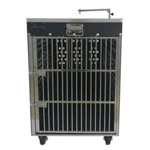 貓籠 狗籠 飛機籠 Solidpet蘇力 寵物籠 貓籠狗籠 ABS板固定飛機籠 有輪款 四號 (STAC-112-BK)