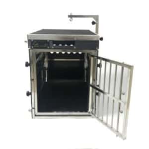 貓籠 狗籠 飛機籠 Solidpet蘇力 寵物籠 貓籠狗籠 ABS板折疊飛機籠 無輪款 二號 (STAC-115-BK)