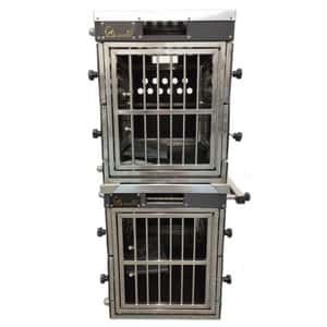 貓籠 狗籠 飛機籠 Solidpet蘇力 寵物籠 貓籠狗籠 ABS板折疊飛機籠組合 無輪款 一號 (STAC-118-BK)