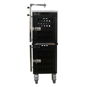 貓籠 狗籠 飛機籠 Solidpet蘇力 寵物籠 貓籠狗籠 鋁固定飛機籠組合 有輪款 一號 黑色 (ALAC-206-BK)