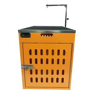 貓籠 狗籠 飛機籠 Solidpet蘇力 寵物籠 貓籠狗籠 鋁固定飛機籠 無輪款 一號 橙色 (ALAC-201-OR)