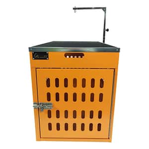 貓籠 狗籠 飛機籠 Solidpet蘇力 寵物籠 貓籠狗籠 鋁固定飛機籠 無輪款 二號 橙色 (ALAC-202-OR)