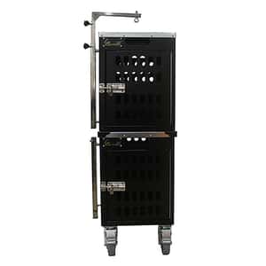 貓籠 狗籠 飛機籠 Solidpet蘇力 寵物籠 貓籠狗籠 鋁固定飛機籠組合 有輪款 三號 黑色 (ALAC-208-BK)