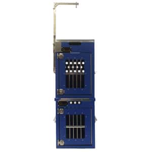 貓籠 狗籠 飛機籠 Solidpet蘇力 寵物籠 貓籠狗籠 鋁板固定飛機籠組合 無輪新款 一號 藍色 (ALAC-250-BL)