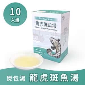 Real Mega 貓零食狗零食 Real Mega 營養補給品 煲包湯系列 龍虎斑魚湯 50ml × 10包