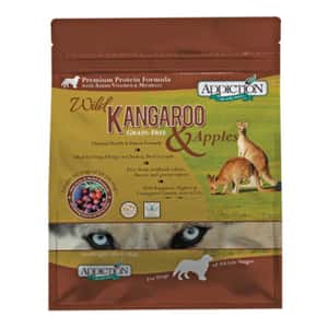 Addiction 狗糧 Addiction 狗糧 袋鼠⾁蘋果無榖物成⽝配⽅ 20lbs