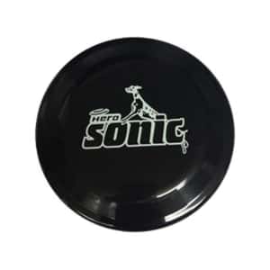 狗玩具 手拋型塑膠飛盤狗狗訓練玩具 22cm (黑)