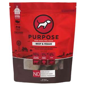 PURPOSE 狗糧推薦：PURPOSE 狗糧 凍乾脫水生肉 單一蛋白 牛肉 14oz (000304)