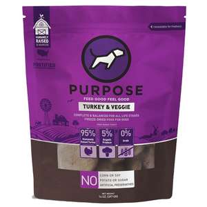 PURPOSE 狗糧推薦：PURPOSE 狗糧 凍乾脫水生肉 單一蛋白 火雞肉 14oz (000328)