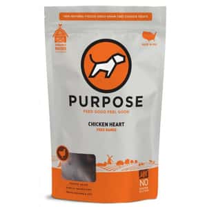 PURPOSE PURPOSE 凍乾脫水生肉 貓犬小食 單一蛋白 雞心 2.5oz (000359)