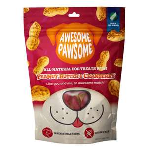 Awesome Pawsome 狗零食推薦：Awesome Pawsome 狗小食 花生蔓越莓 3oz (077034)
