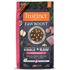 Instinct 本能 貓糧 貓乾糧推薦：Instinct 貓糧 本能 貓糧 無穀物生肉系列 室內貓配方 兔肉 4.5lb (658702)