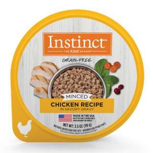 Instinct 本能 貓罐頭 貓濕糧推薦：Instinct 貓罐頭 免治杯杯主糧 雞肉 3.5oz (710288)