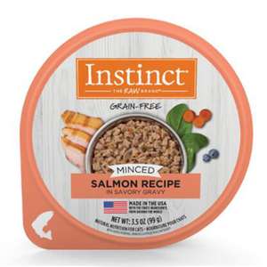 Instinct 本能 貓罐頭 貓濕糧推薦：Instinct 貓罐頭 免治杯杯主糧 三文魚 3.5oz (710301)
