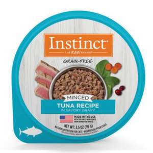 Instinct 本能 貓罐頭 貓濕糧推薦：Instinct 貓罐頭 免治杯杯主糧 吞拿魚 3.5oz (710295)