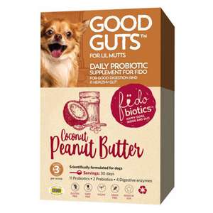 狗狗保健用品推薦：Fidobiotics益生汪 消化排氣粉 小型犬配方 椰子花生 (005096)