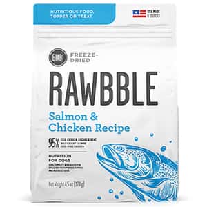 RAWBBLE 狗糧 BIXBI RAWBBLE 狗糧 冷凍脫水鮮肉糧 三文魚雞肉 12oz (BIX09451)