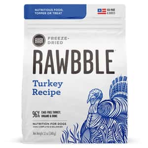 RAWBBLE 狗糧 BIXBI RAWBBLE 狗糧 冷凍脫水鮮肉糧 火雞肉 12oz (BIX08565)