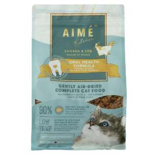 Aime Kitchen 貓糧 貓乾糧推薦：AIME Kitchen 貓糧 風乾鮮肉主食糧 口腔強健配方 雞肉鱈魚 400g (AKACC4)