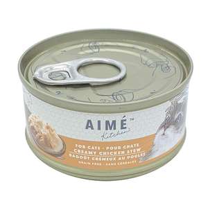 Aime Kitchen 貓罐頭 貓濕糧推薦：AIME Kitchen 貓罐頭 無穀物營養貓罐 啖啖肉補水系列 鮮雞肉濃湯配方 85g (TN85)